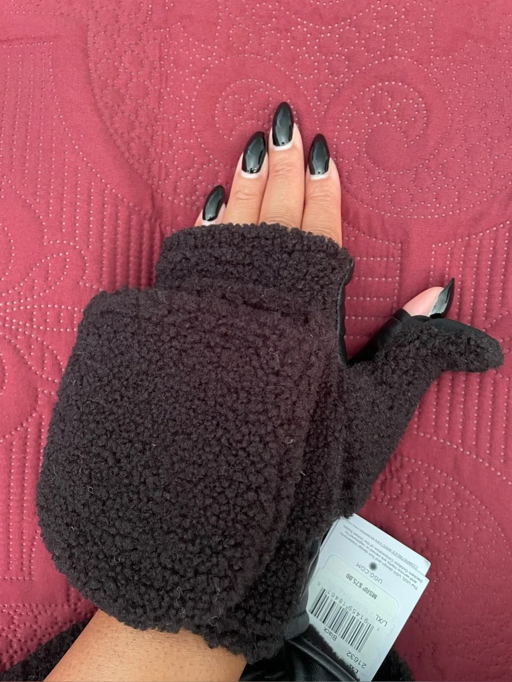 UGG Sherpa Fleece Flip Mittens